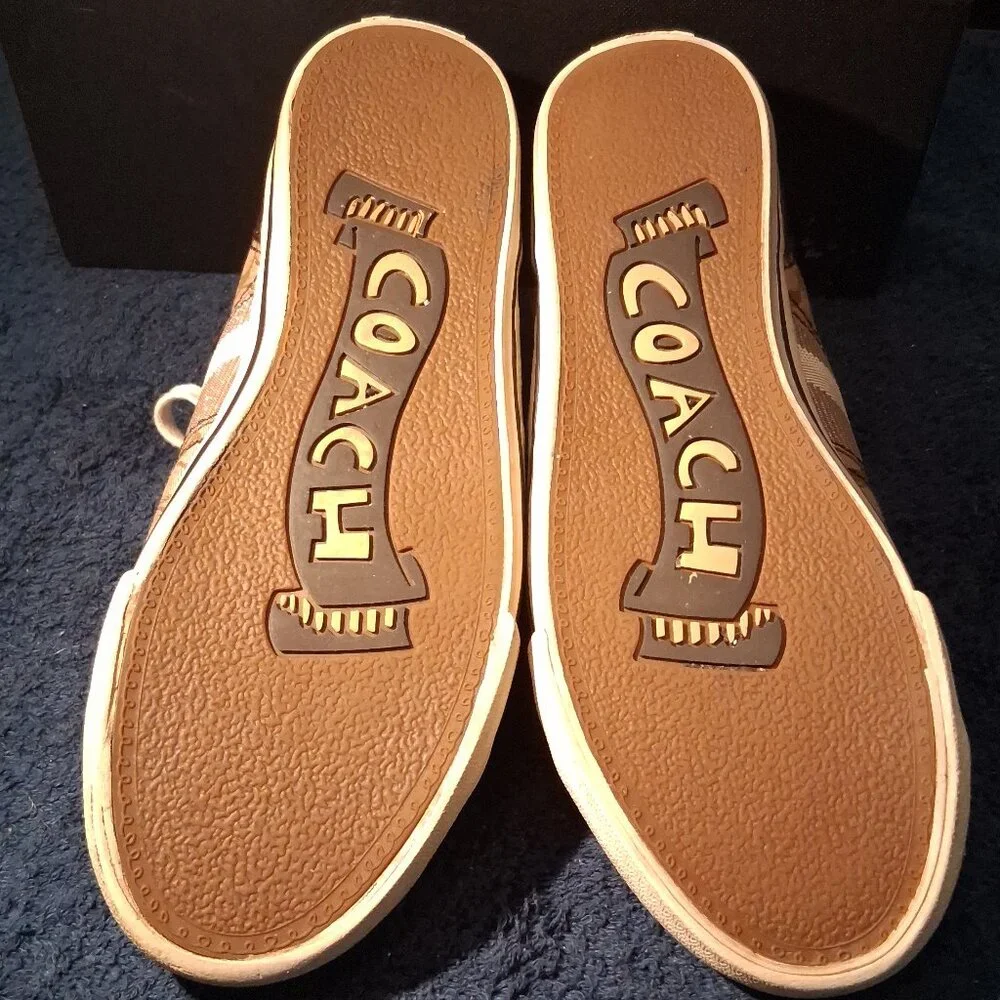 Coach Frances Signature Canvas Low-Top Sneakers Size 8B with Original Box - Picture 3 of 16